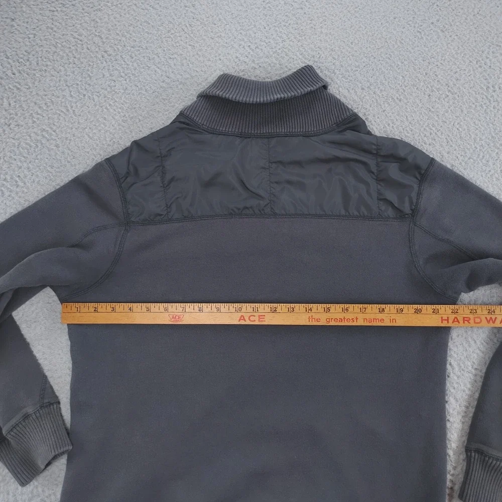 Nike Air Jordan Sweater Mens Large Gray Cotton Thick Heavy Jumpman Collar Warm
